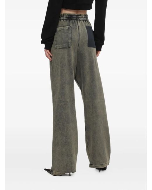 we11done Gray Patch-Pockets Track Pants
