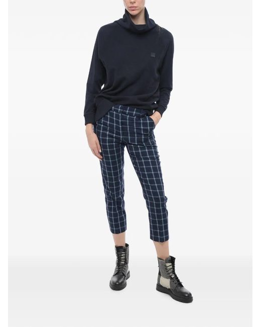 Woolrich Blue Pantalon À Carreaux