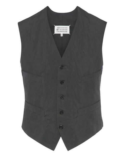 Maison Margiela Black Button Pocket Jacket for men