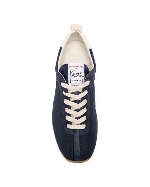 KENZO Blue Striker Panelled Sneakers