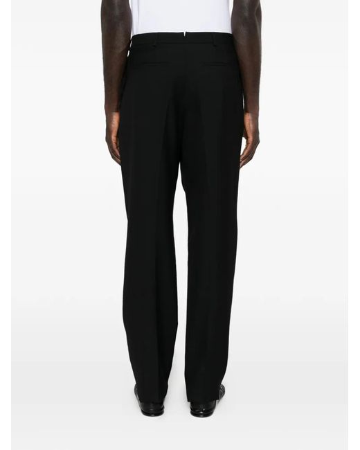 Saint Laurent Black Belt-Loop Pocket Trousers for men