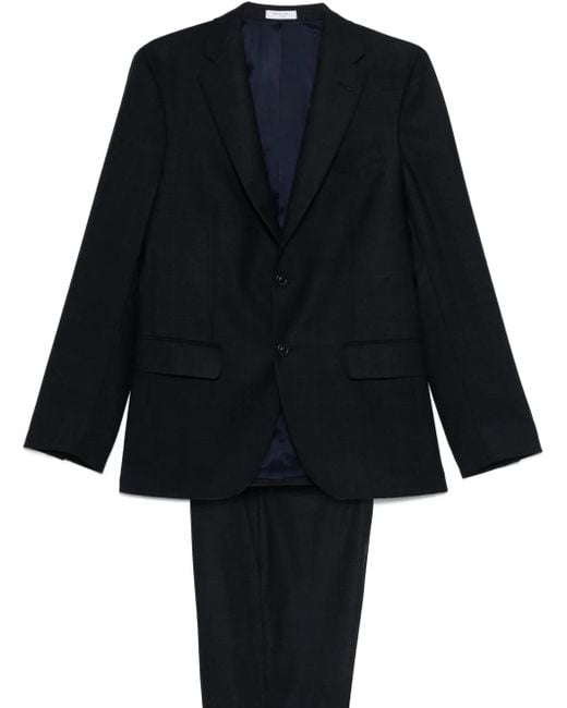 Boglioli Blue Prince Of Wales-Pattern Suit for men