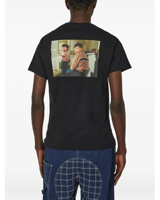 Undercover Black Graphic-Print Logo T-Shirt for men