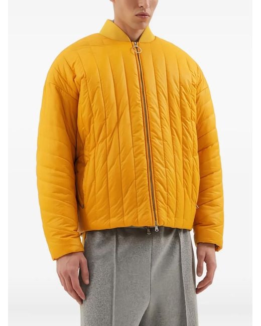 Giacca Trapuntata Con Zip di 1989 STUDIO in Yellow da Uomo