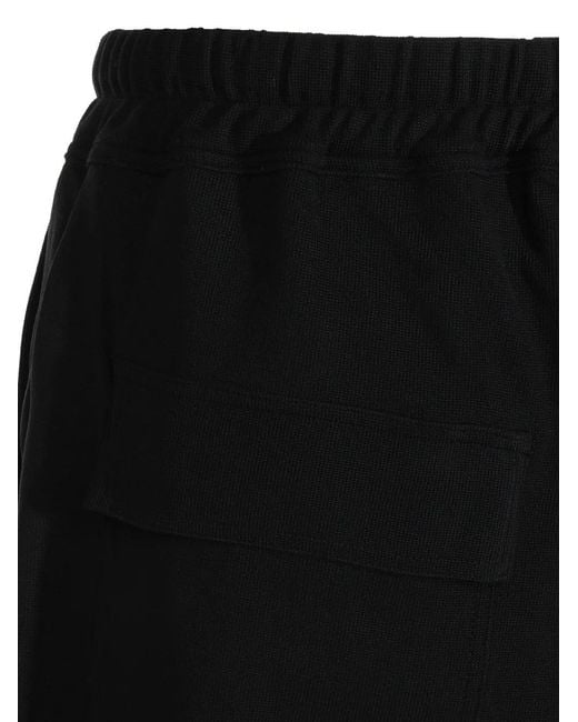 Thom Krom Black Drawstring-Waist Trousers for men