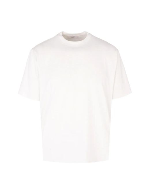 Agnona White Interlock-Knit T-Shirt for men