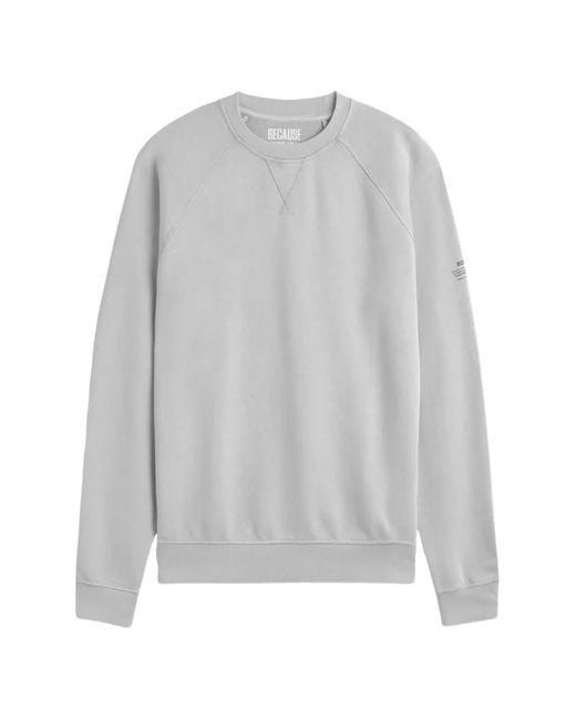 Ecoalf メンズ グレー ラグランスリーブ スウェットシャツ