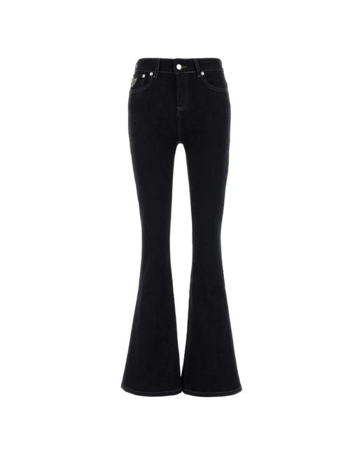 Lois Black Raval16 Flare-Leg Jeans