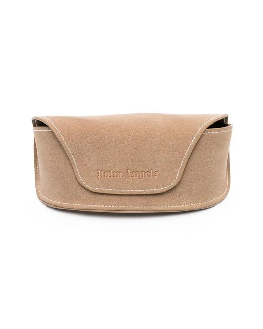 Palm Angels Black Ennis Round-Frame Sunglasses