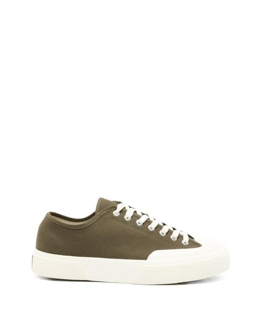 Superga White Lace-Up Canvas Sneakers for men