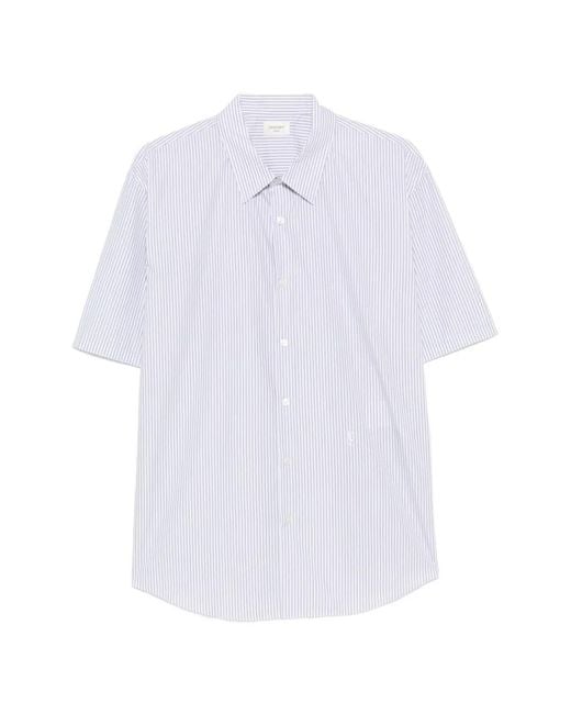 Saint Laurent White Classic-Fit Button-Down Shirt for men