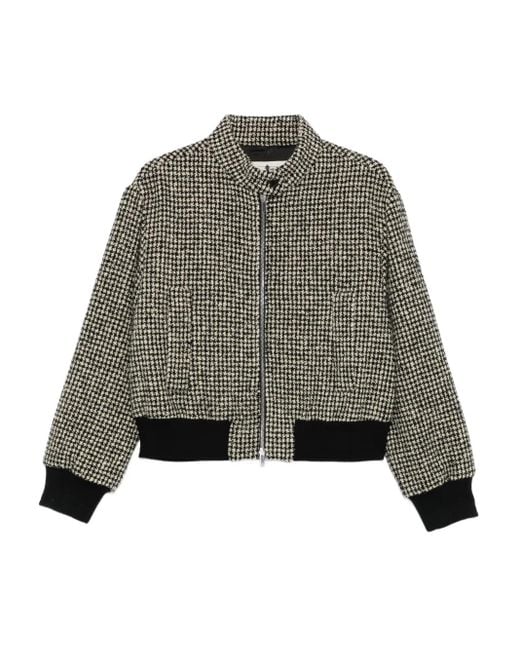 Barena Jack Met Pied-De-Poule Print En Rits in het Gray