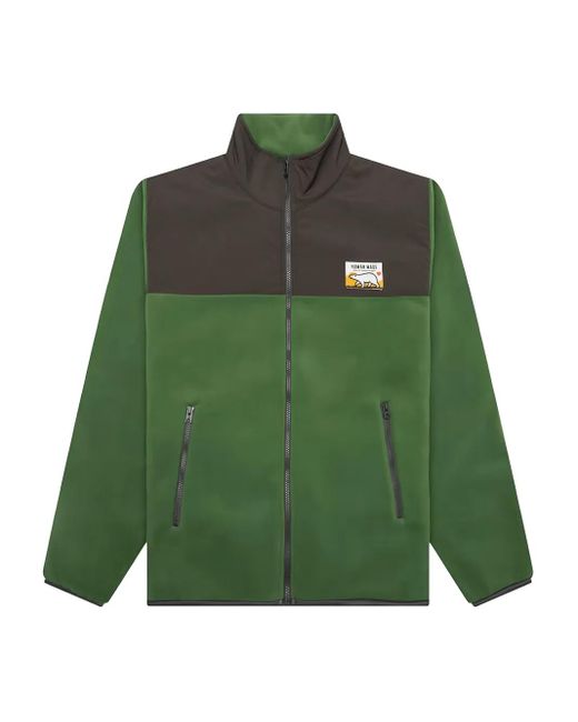 Human Made Green Fleece Panelled Jacket for men