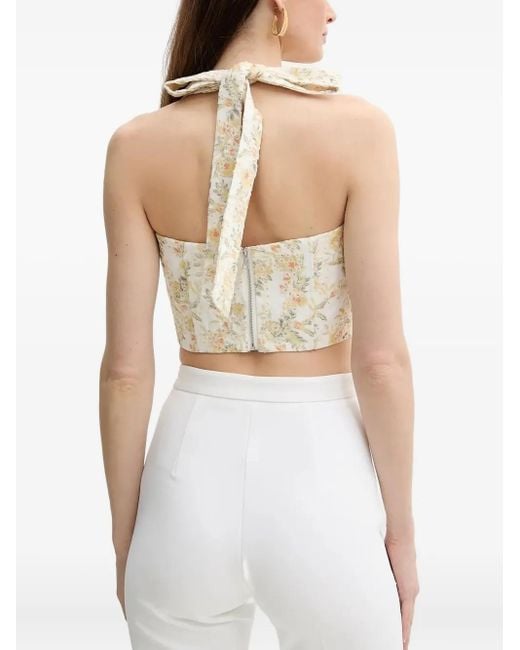 Bardot White Pollie Halterneck Top