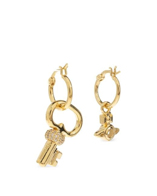 Vivienne Westwood Metallic Baya Asymmetric-Charm Earrings