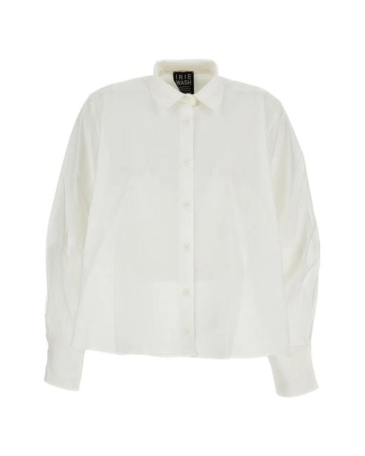 Irie White Long-Sleeve Buttoned Shirt