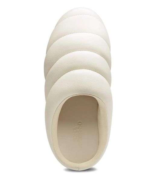 Axel Arigato White Snail Leather Mules
