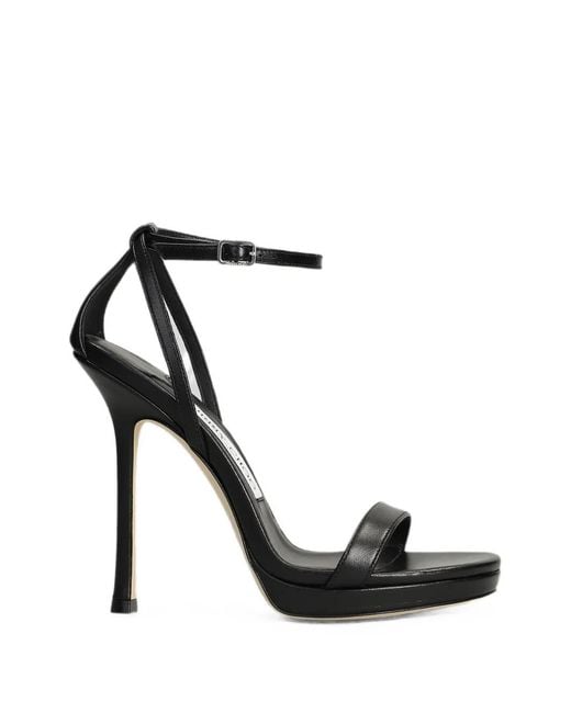 Jimmy Choo Black Moza Platform Sandals