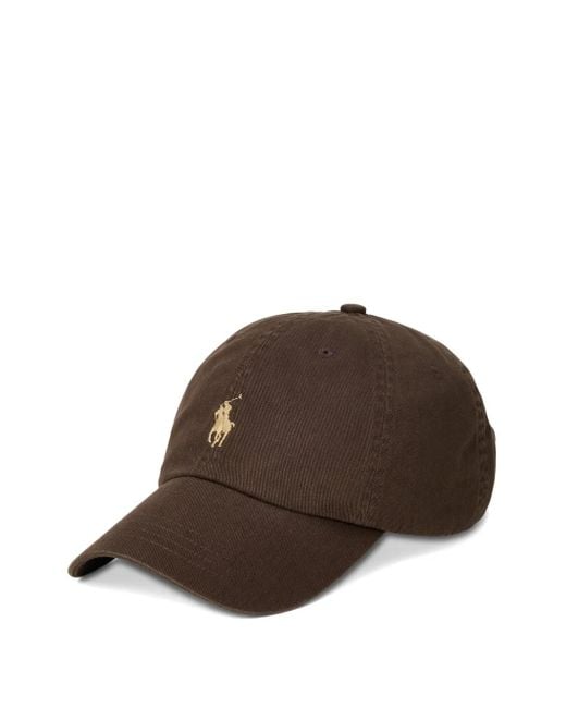 Polo Ralph Lauren Brown Logo-Embroidered Baseball Cap for men