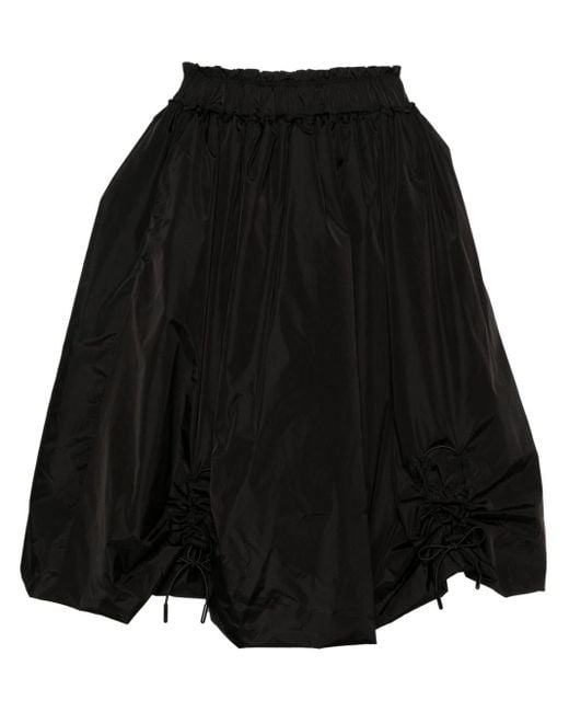 Simone Rocha Black Ruched Puffball Shell Skirt