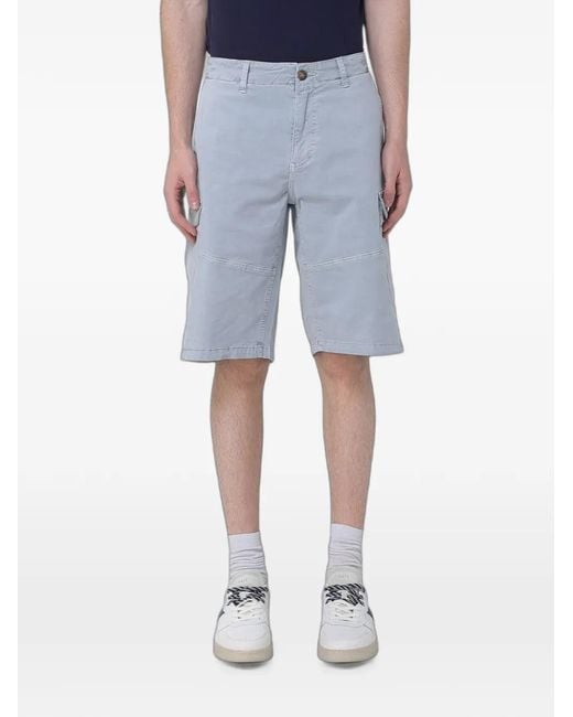 Blauer Blue Stretch-Cotton Cargo Shorts for men