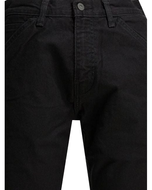 Levi's Black 568 Carpenter Straight Jeans for men