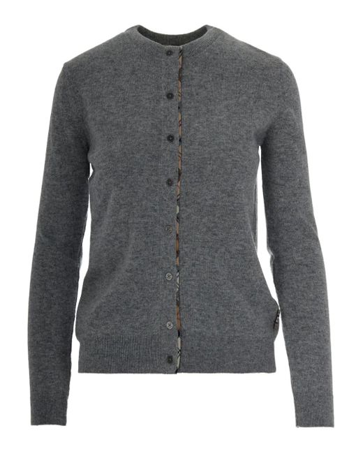 Barbour Vest Met Elleboogpatch En Knopen in het Gray