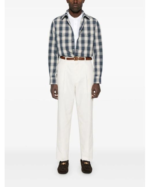 Tom Ford White Henley-Neck Sweater for men