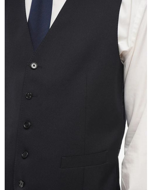 Corneliani Blue Sleeveless Waistcoat for men
