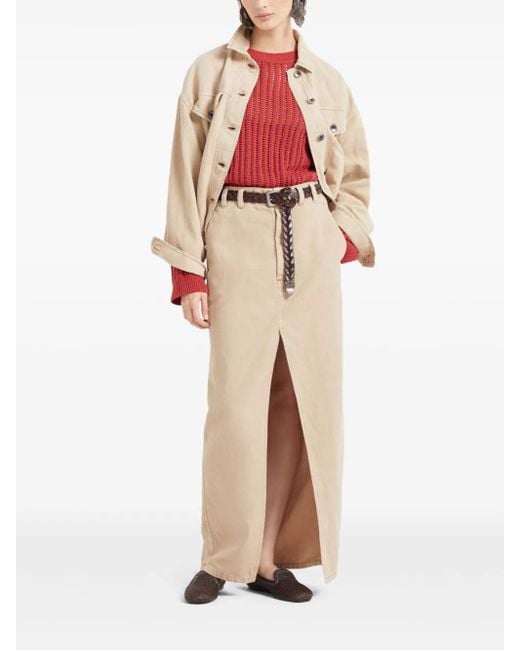 Brunello Cucinelli Natural Monili Jacket