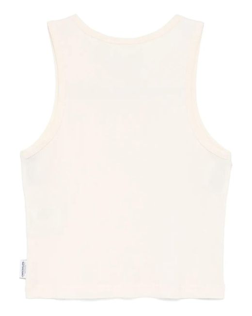 Chocoolate Natural Embossed-Logo Tank Top