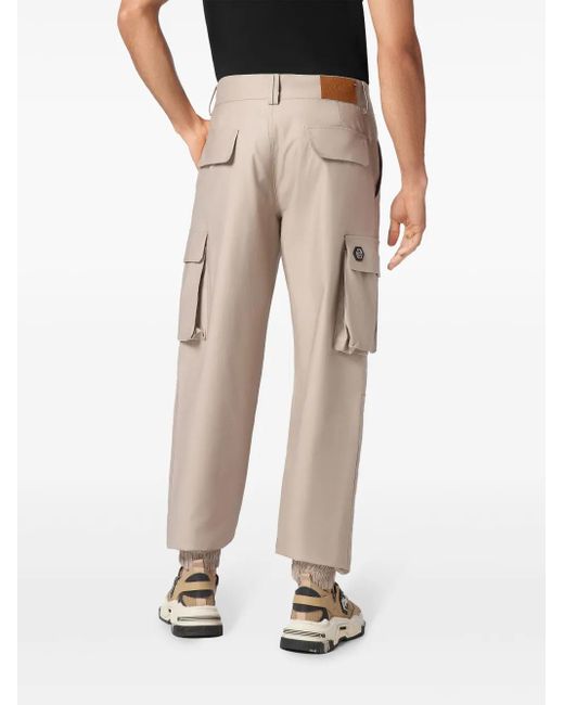 Philipp Plein Natural Long Cargo Trousers for men