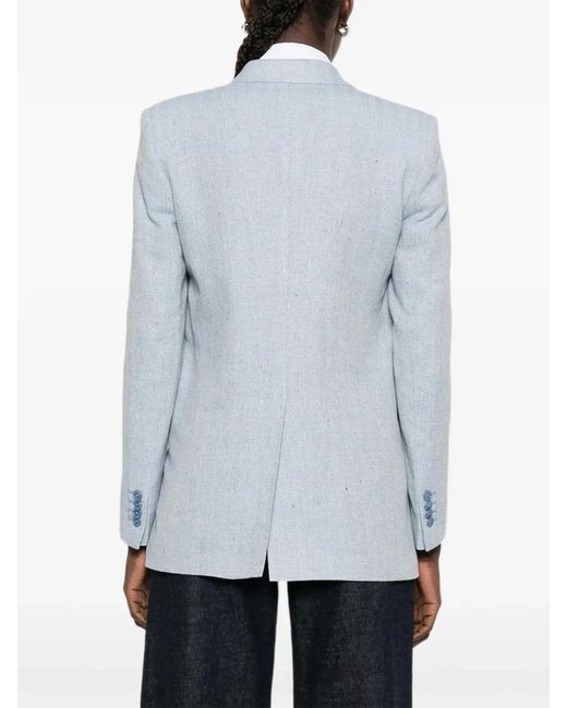 Tagliatore Blue Double-Breasted Blazer