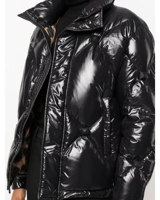 Philipp Plein Black Quilted Puffer Jacket