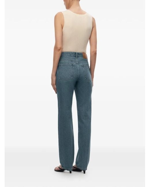 12 STOREEZ Blue 3211 Straight-Leg Jeans