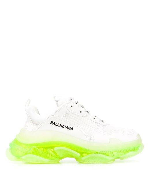 balenciaga triple s trainers white