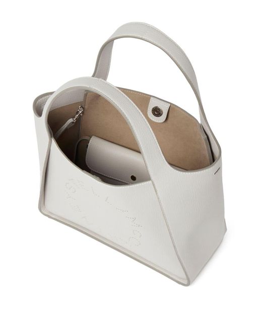 Stella McCartney White Handtasche mit Logo
