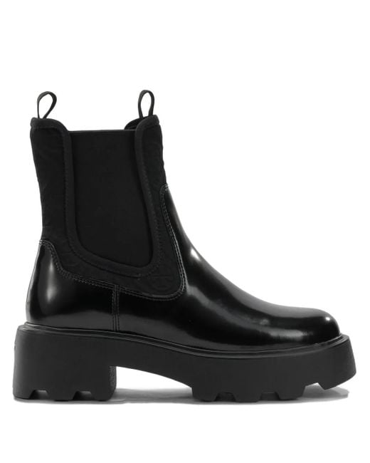Tory Burch Black T Monogram Chelsea Boots