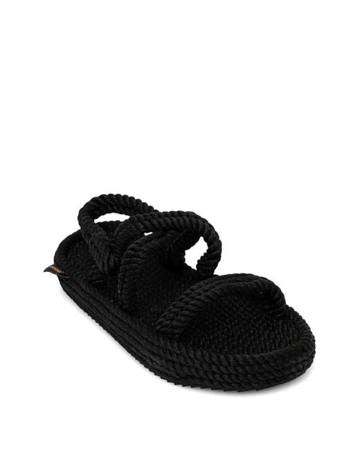 Bohonomad White Rope-Braided Platform Espadrilles