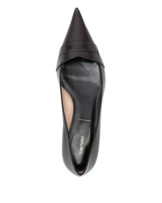 Tom Ford Brown Eva Flat Pumps