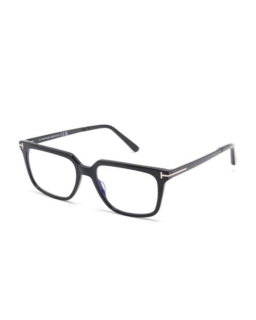 Tom Ford Black Rectangular-Frame Glasses