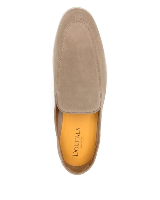 Doucal's Natural Suede Loafers for men