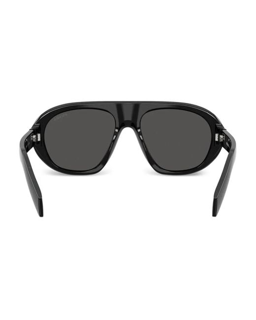Prada Black Wrap-Frame Tinted Sunglasses