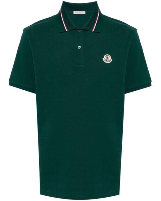 Moncler Poloshirt Met Logopatch in het Green voor heren