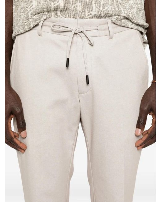 Karl Lagerfeld White Drawstring Trousers for men