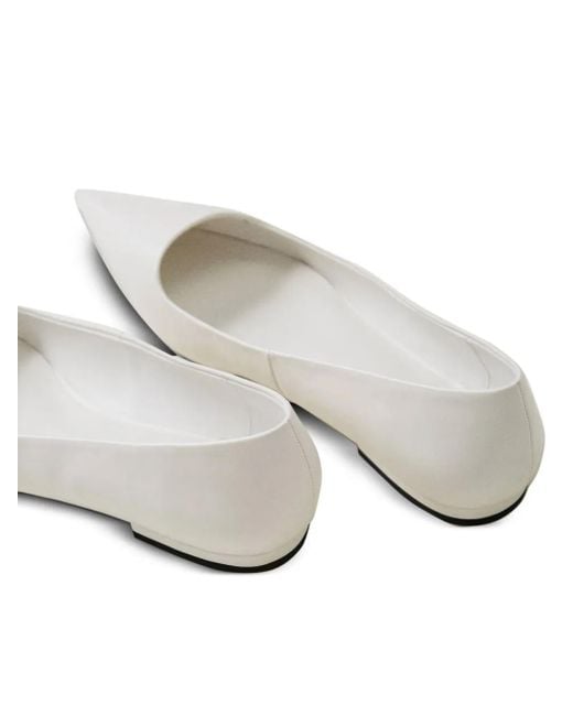 Twinset White Ballerinas mit spitzer Kappe