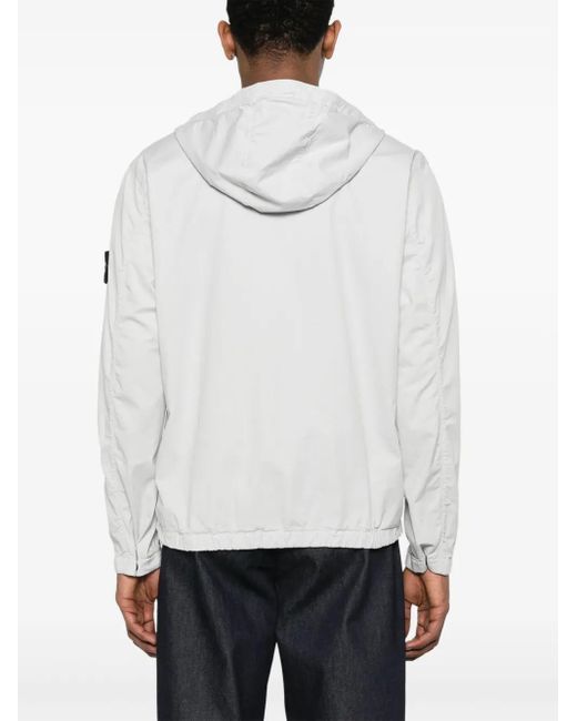Stone Island Jacke Mit Kompass-Patch in White für Herren