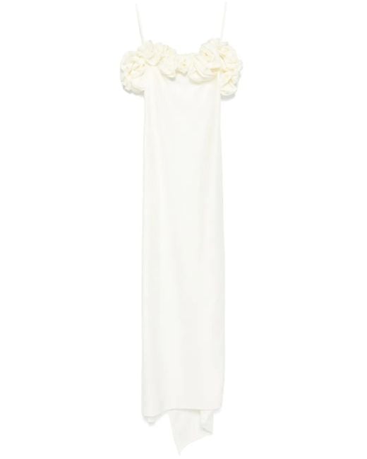 Coperni White Ruffled Maxi Dress