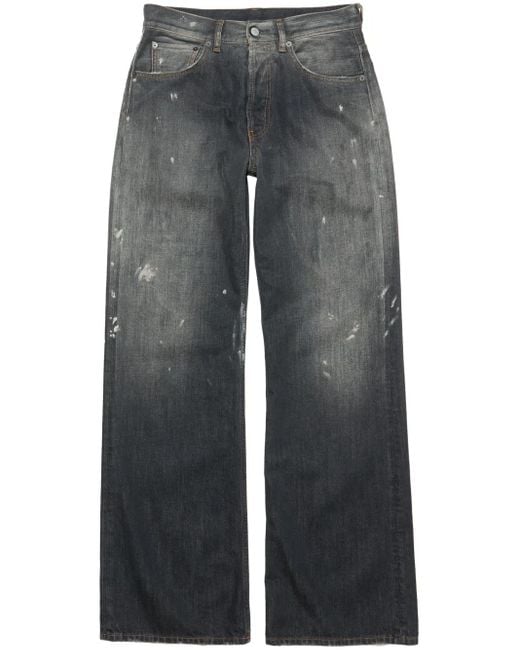 Jean À Coupe Ample Acne pour homme en coloris Gray