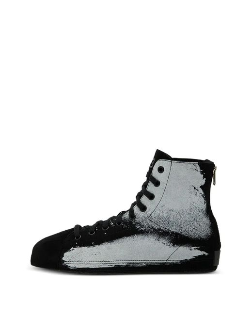 Y-3 Black Nizzastar Hi-Top Trainers
